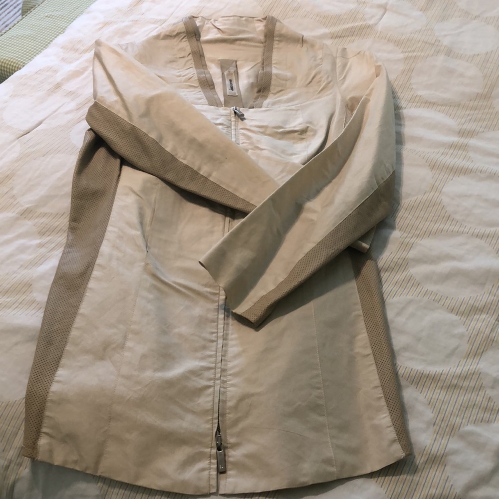 🔥🔥Italian leather inserts blazer